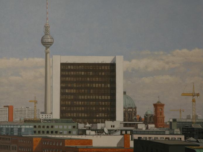 Hans-Joachim Billib: Berlin, 2008, Öl auf Leinwand, 90 x 120 cm