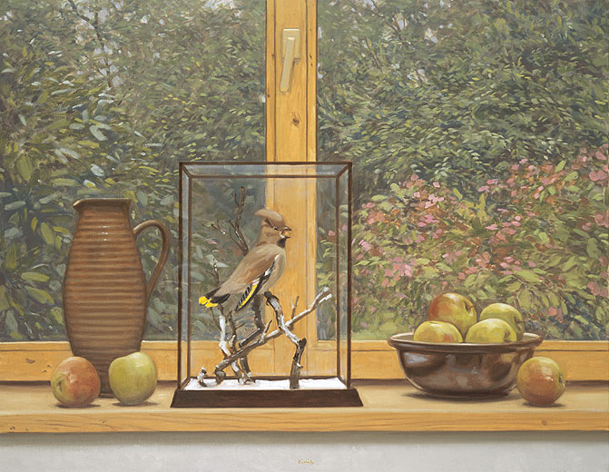 Hans-Joachim Billib: Innen & Außen, 2011, Öl auf Leinwand, 70 x 90 cm